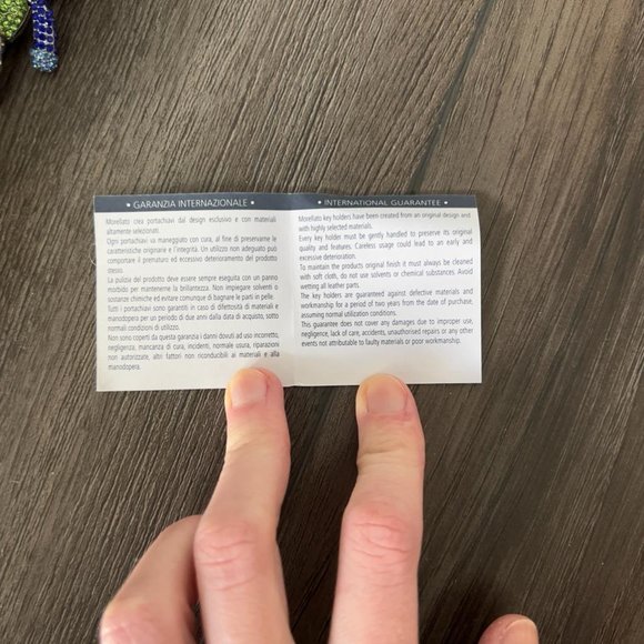 Multicoloured glittered Morellato Teddy Bear Key Chain - Picture 10 of 15